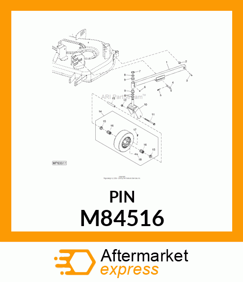 BUSHING, BEARING, WHEEL M84516