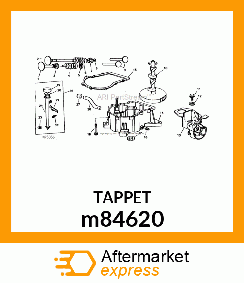 VALVE, TAPPET m84620