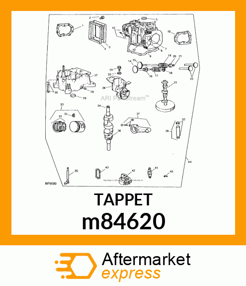 VALVE, TAPPET m84620