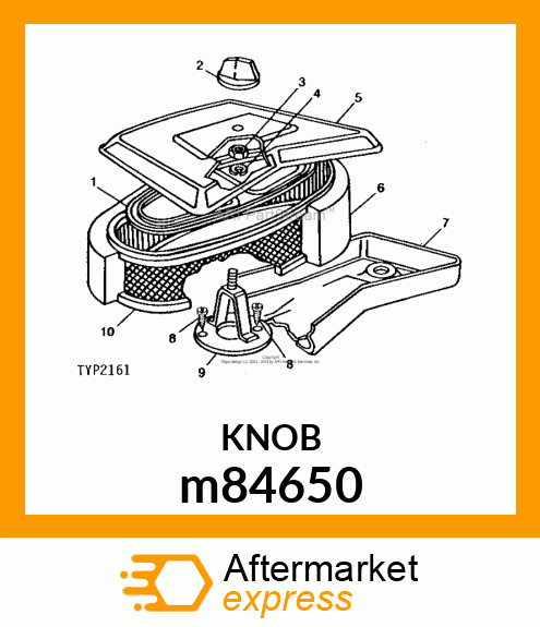 KNOB, AIR CLEANER m84650