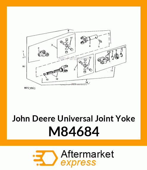 YOKE, UNIVERSAL JOINT M84684