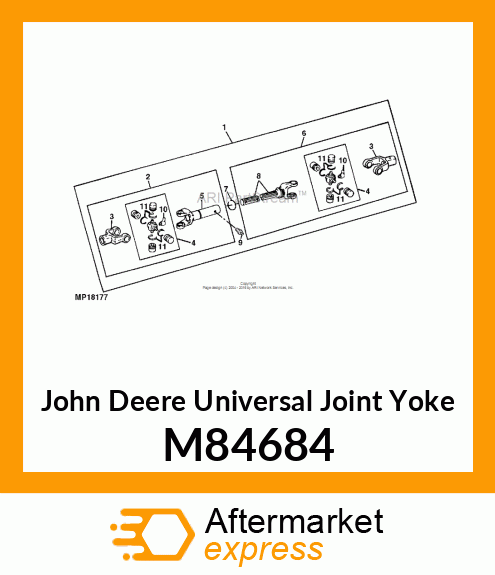 YOKE, UNIVERSAL JOINT M84684