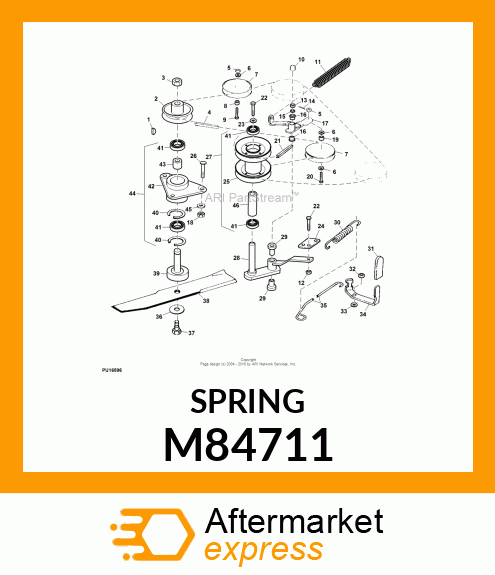 SPRING, IDLER M84711