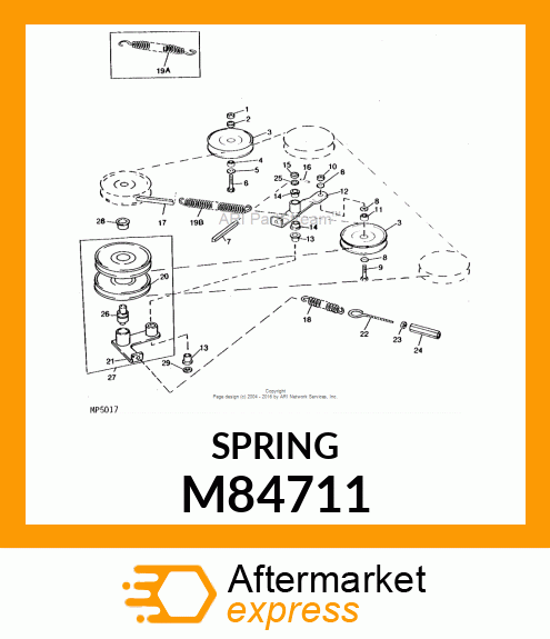 SPRING, IDLER M84711