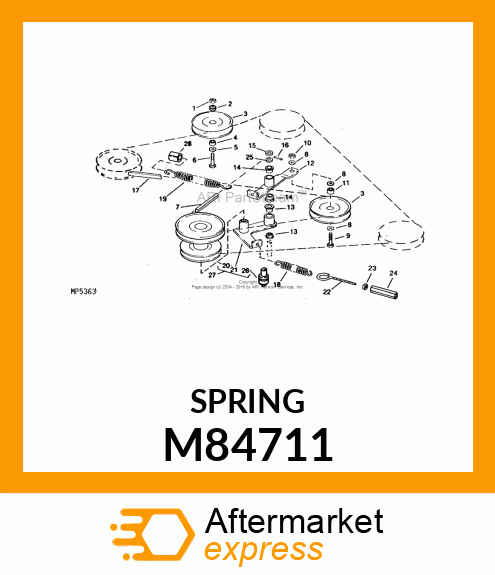 SPRING, IDLER M84711