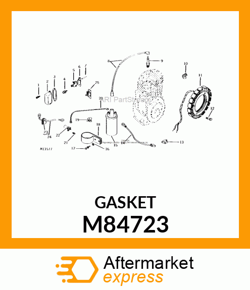 GASKET, BREATHER COVER PUR M84723