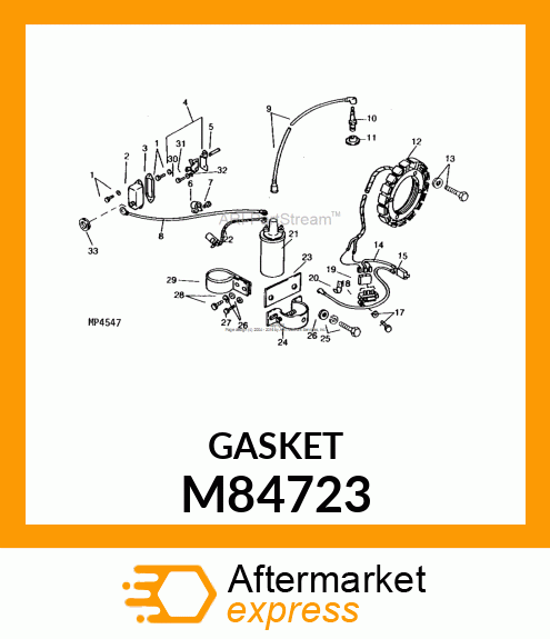 GASKET, BREATHER COVER PUR M84723