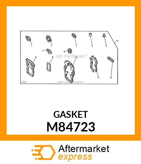 GASKET, BREATHER COVER PUR M84723