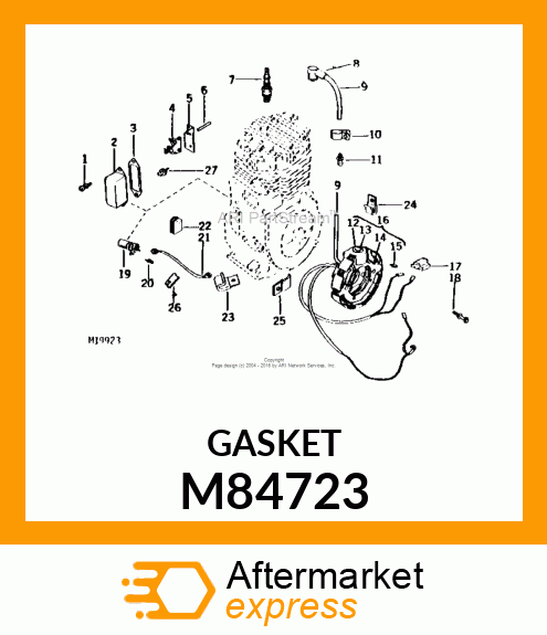 GASKET, BREATHER COVER PUR M84723