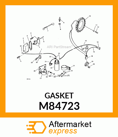 GASKET, BREATHER COVER PUR M84723