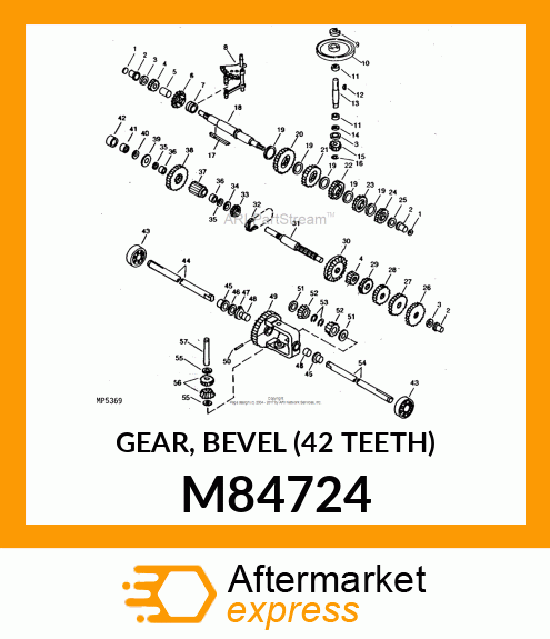 GEAR, BEVEL (42 TEETH) M84724