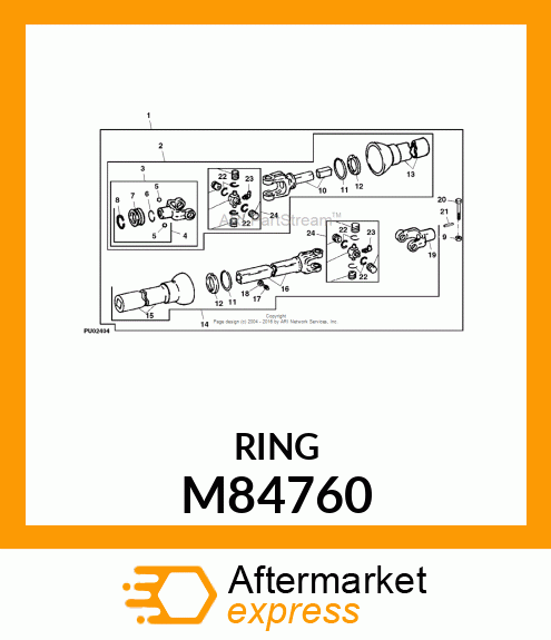 Snap Ring - RING, RETAINING - PUR M84760