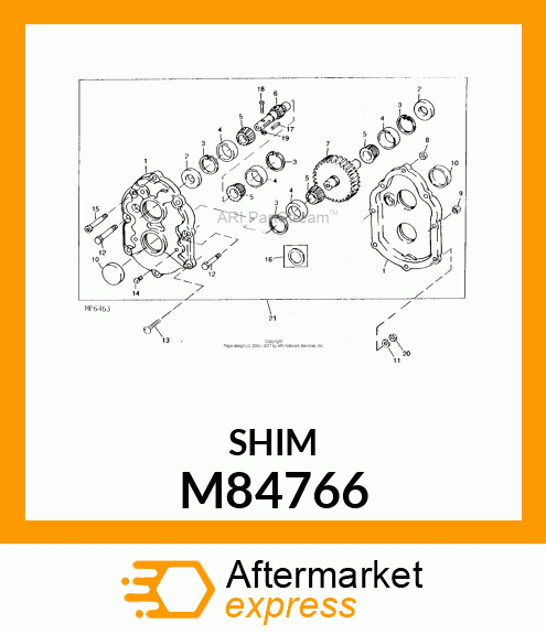 SHIM, BEARING M84766