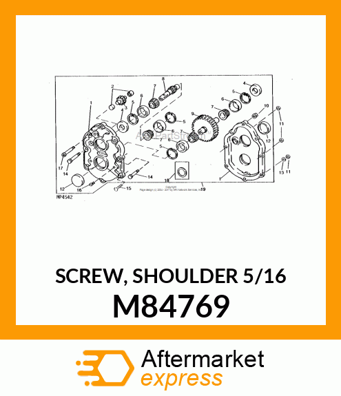 SCREW, SHOULDER 5/16 M84769