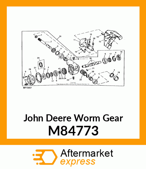 GEAR, WORM M84773