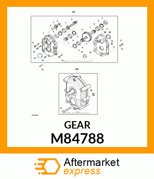 PARALLEL SHAFT GEAR DRIVE M84788