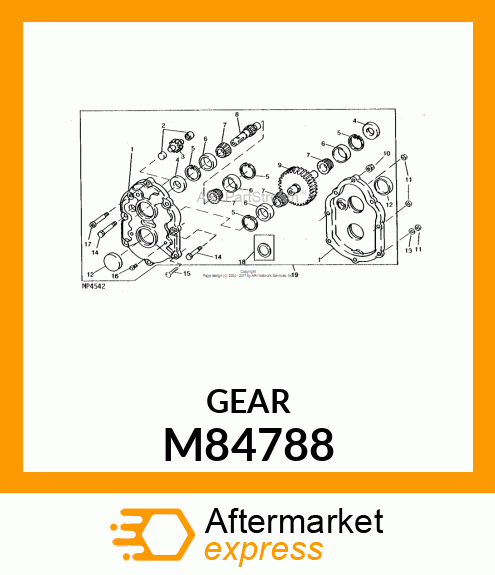 PARALLEL SHAFT GEAR DRIVE M84788