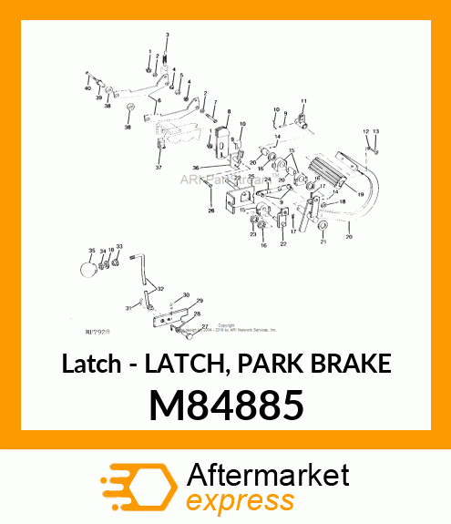 Latch - LATCH, PARK BRAKE M84885