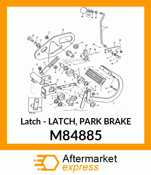 Latch - LATCH, PARK BRAKE M84885