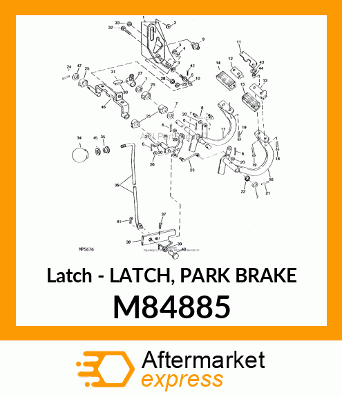 Latch - LATCH, PARK BRAKE M84885