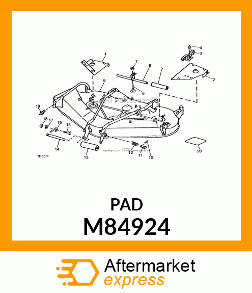 TREAD, FOOT, FRONT, RH M84924