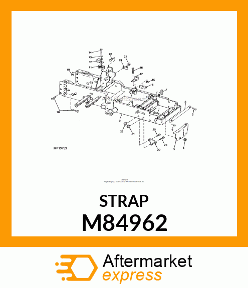 CLAMP, 3/8 DOUBLE M84962