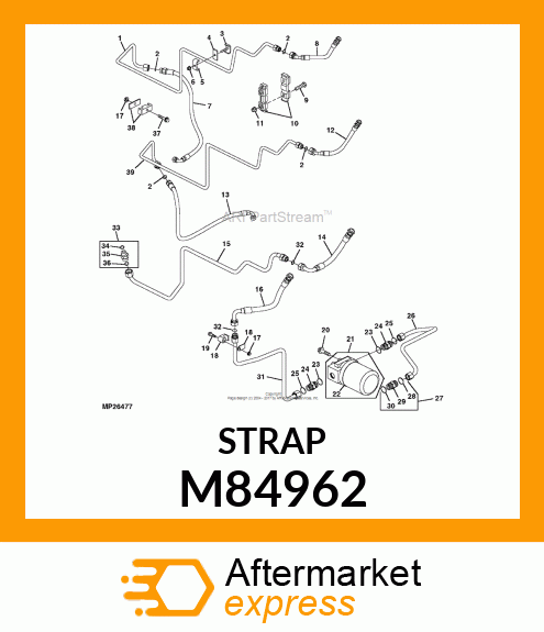 CLAMP, 3/8 DOUBLE M84962