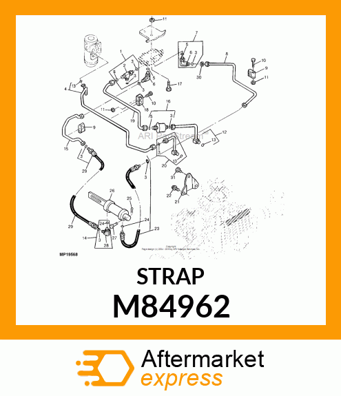 CLAMP, 3/8 DOUBLE M84962