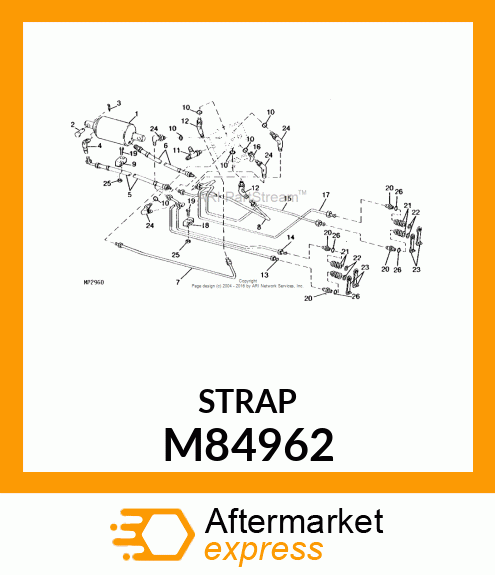 CLAMP, 3/8 DOUBLE M84962