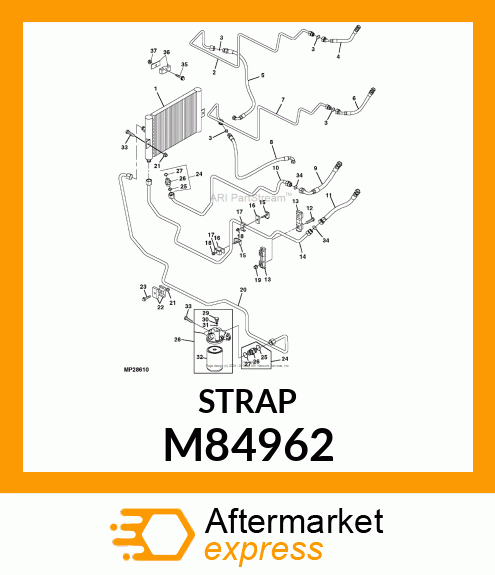 CLAMP, 3/8 DOUBLE M84962