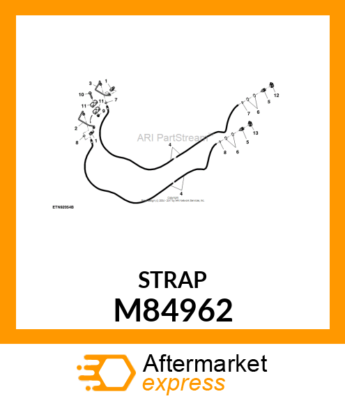 CLAMP, 3/8 DOUBLE M84962