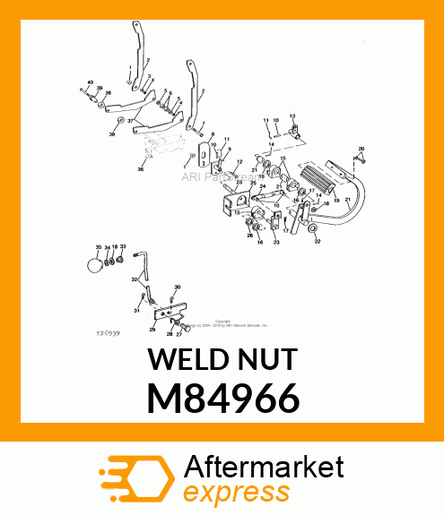 NUT, WELD M84966