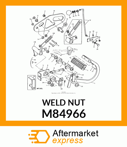 NUT, WELD M84966