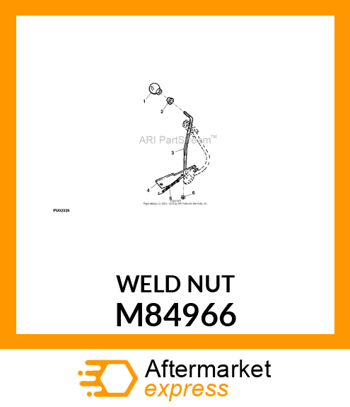 NUT, WELD M84966