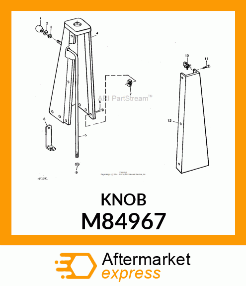 KNOB, PARK BRAKE M84967