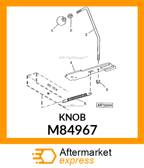 KNOB, PARK BRAKE M84967