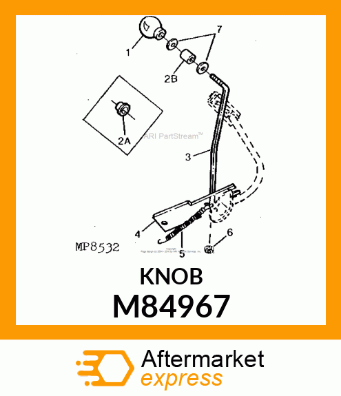 KNOB, PARK BRAKE M84967