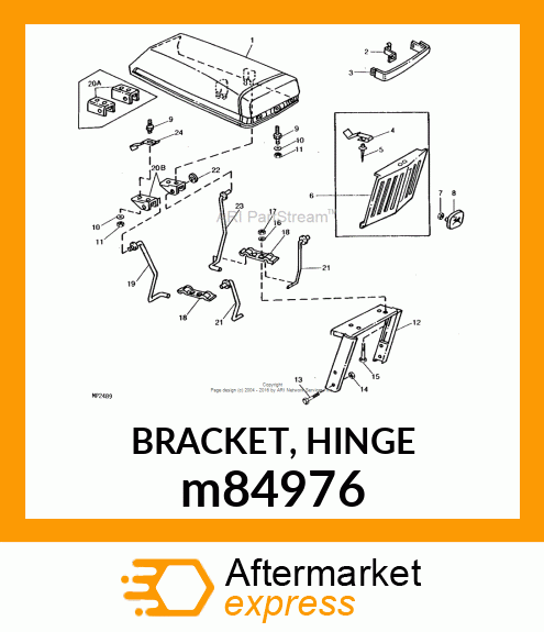 BRACKET, HINGE m84976