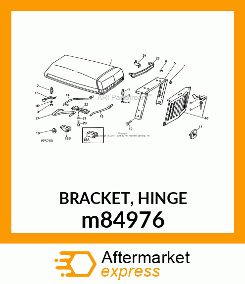 BRACKET, HINGE m84976