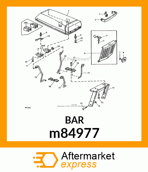 CLAMP, HINGE ROD M84977