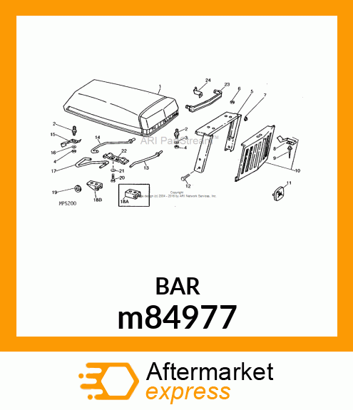 CLAMP, HINGE ROD M84977