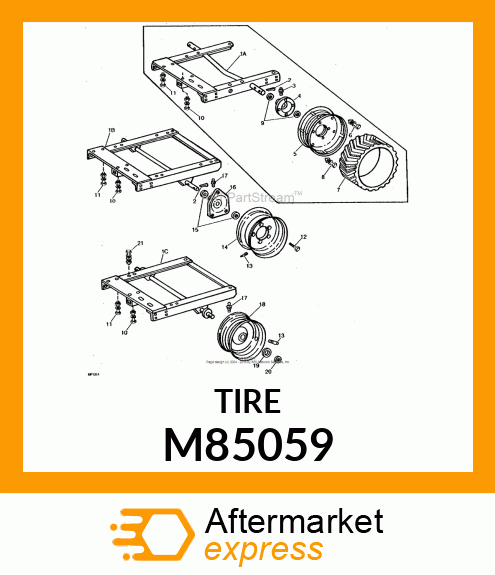 Tire - TIRE, 4.80-8 M85059