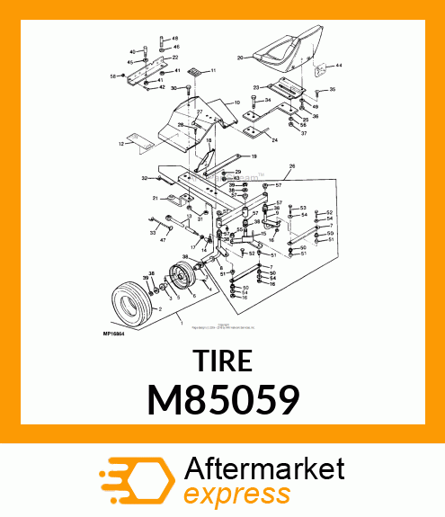 Tire - TIRE, 4.80-8 M85059