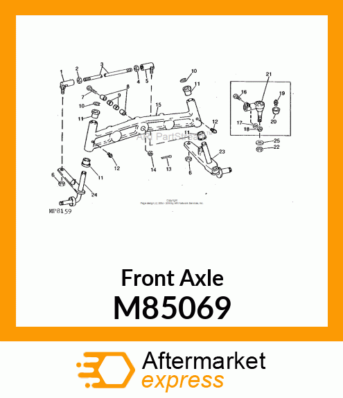 Front Axle M85069