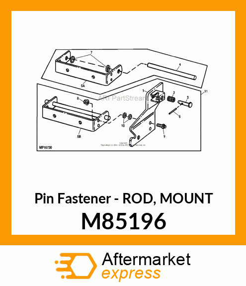 Pin Fastener - ROD, MOUNT M85196