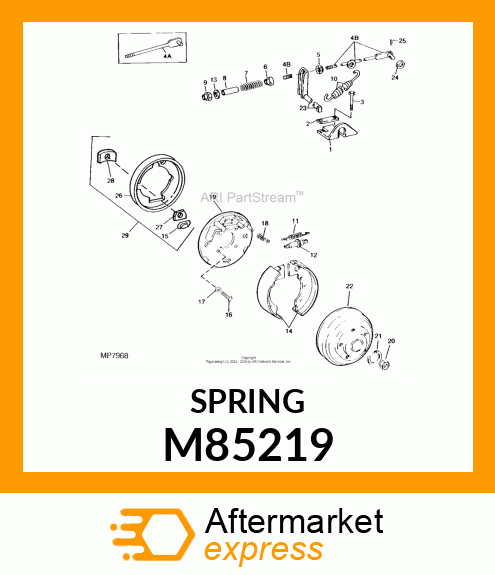 SPRING, BRAKE M85219