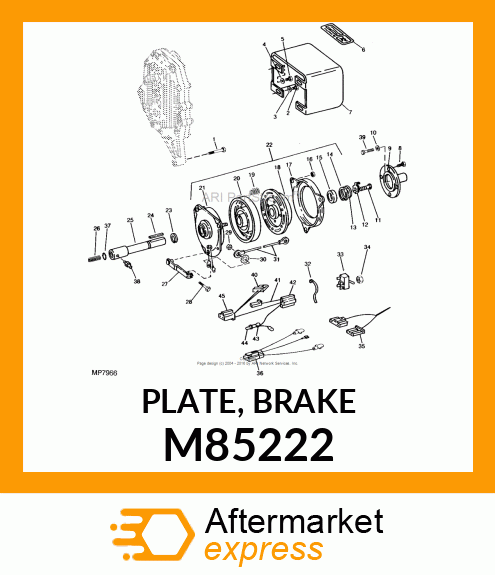 PLATE, BRAKE M85222