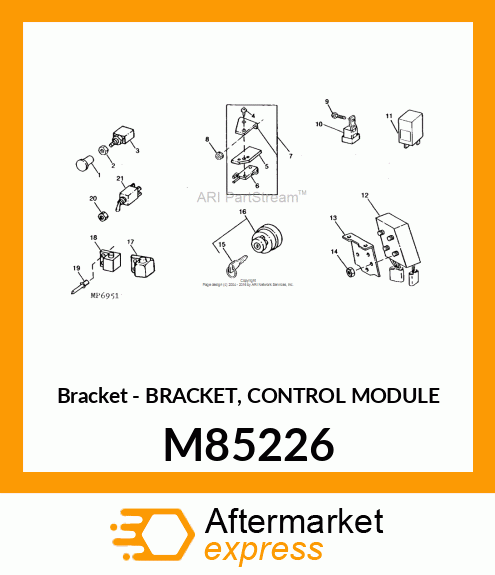 Bracket - BRACKET, CONTROL MODULE M85226