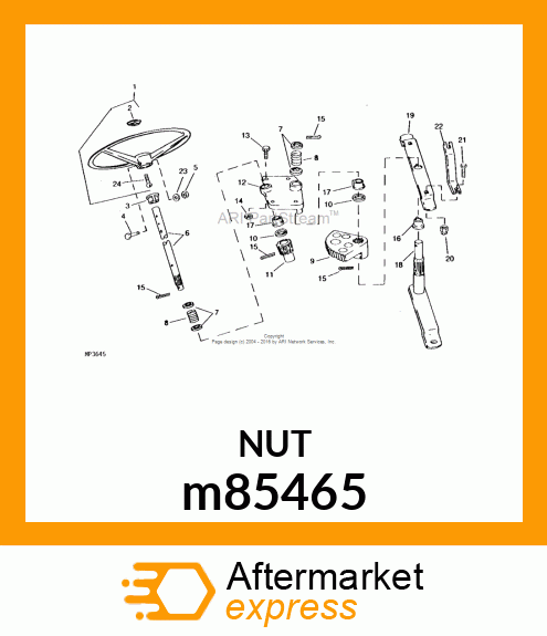 LOCK NUT, NUT, LOCK #10 m85465