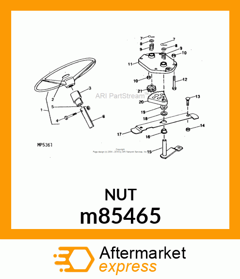 LOCK NUT, NUT, LOCK #10 m85465